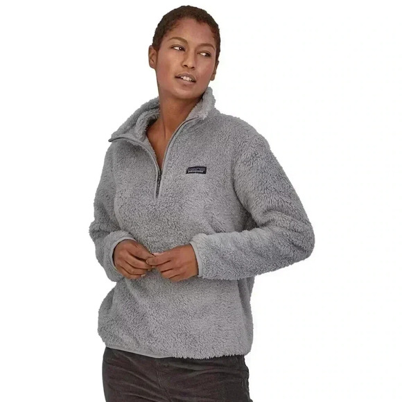 Patagonia Jackets & Blazers - Patagonia Fleece Grey Los Gatos 1/4-Zip Jacket Women’s size Large